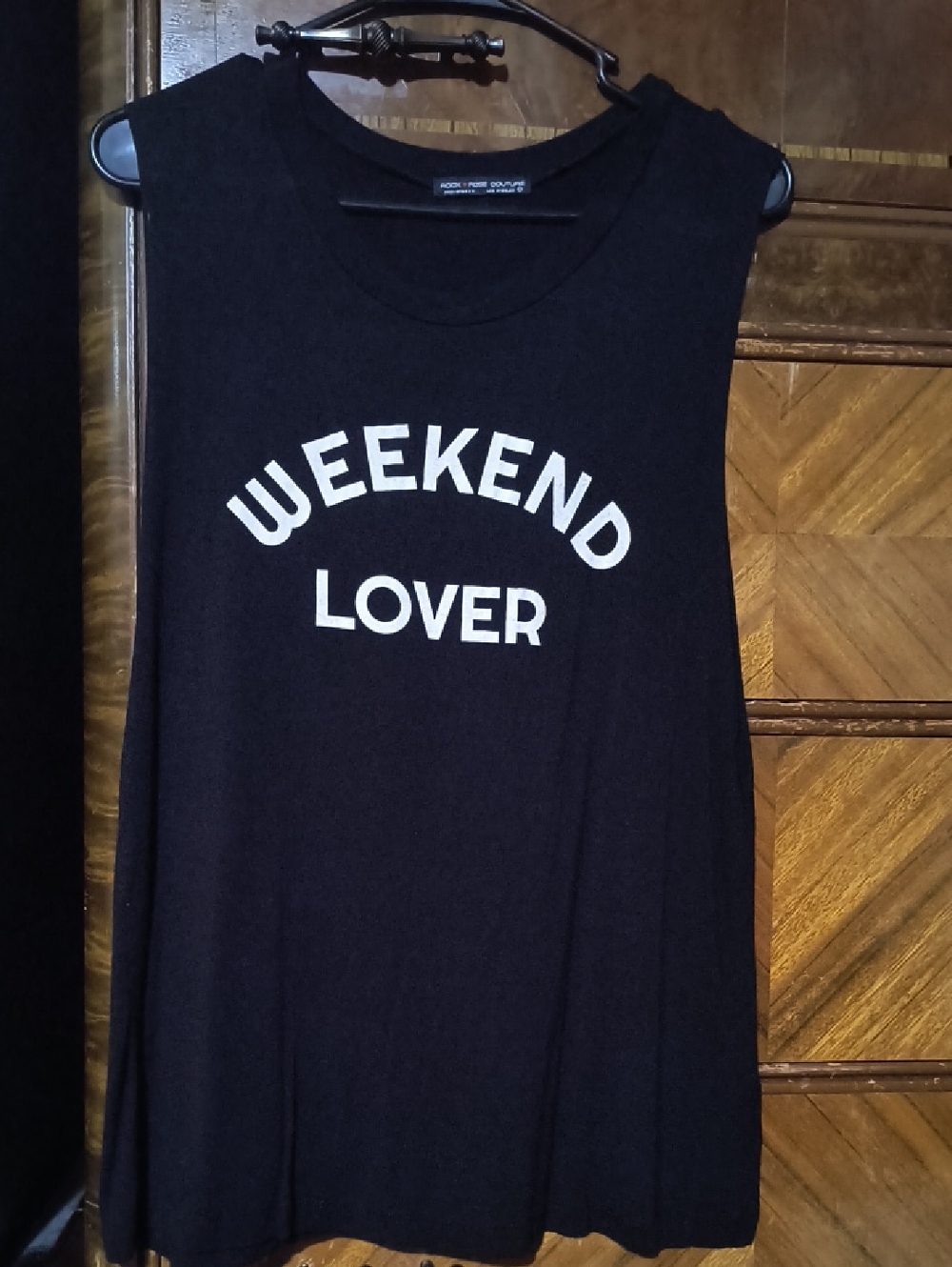 Weekend Lover Black Muscle Tee - (Brand)